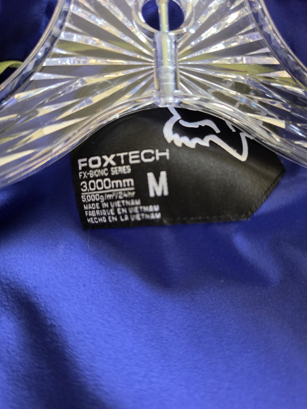 🦊 Fox Racing Women's Blue Softshell Zip Jacket Size Medium - Picture 6 of 6